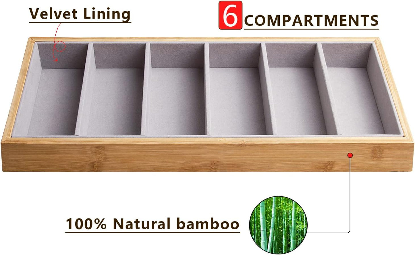 Natural bamboo Glasses Eyeglass Eyewear Sun glasses Sunglasses Box Storage Case Tray Display Showcase Organizer Box