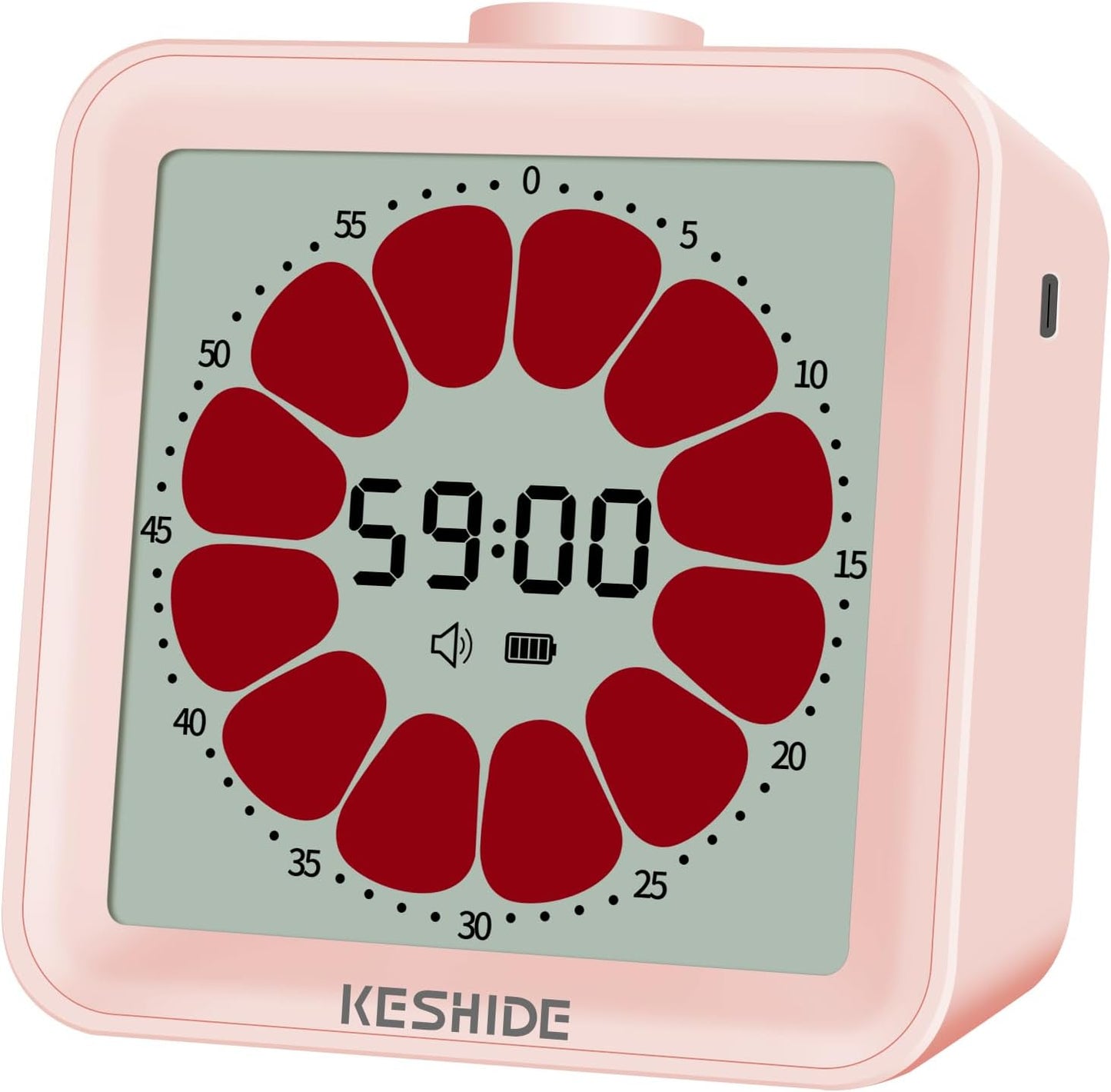 Visual Timer for Kids and Adults,LCD Digital 60-Minute Countdown Timer Silent Classroom Timer, Time Management Tool for Home, School, or Work
