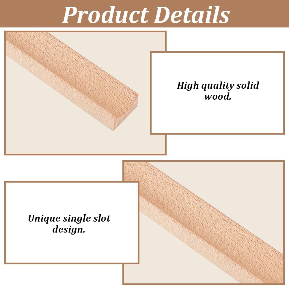 PLIGREAT Single Walnut Wood Pen Tray Wooden Desk Pencil Organizer Holder Minimalist Single Pen Rest for Office Stationery Desk Decor Retro Home Bedroom Decoration, 7.87x1.18x0.78inch