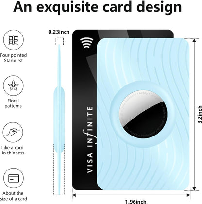 for Airtag Wallet Holder 2 Pack,Ultra Thin Card Holder Compatible with Apple Airtag Case for Purse, Handbag, Backpack Wallet, Clutch Bag