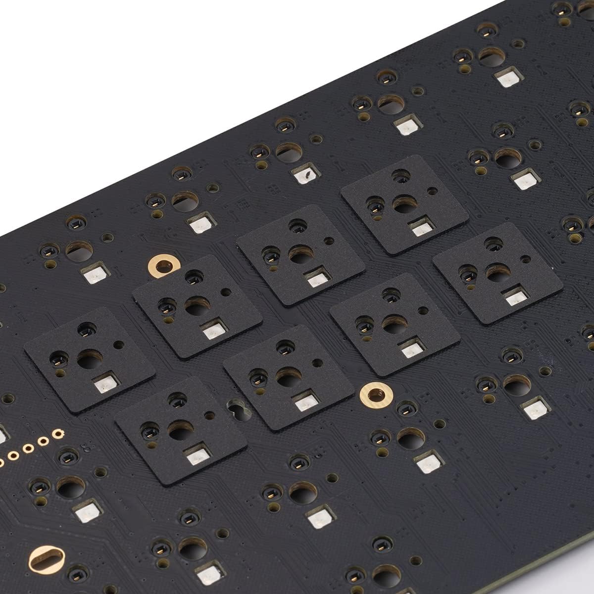 DUROCK Keyboard Switch Pads 0.5mm Poron Foam Swithes Pad Keyboard Switches Sound Dampeners for Hot Swap Mechanical Keyboards (Black, 120pcs)