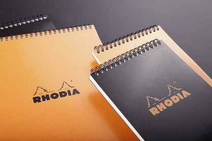 Rhodia #16 Wirebound Notepad 5.8" x 8.3" Dot Pad, Orange Cover