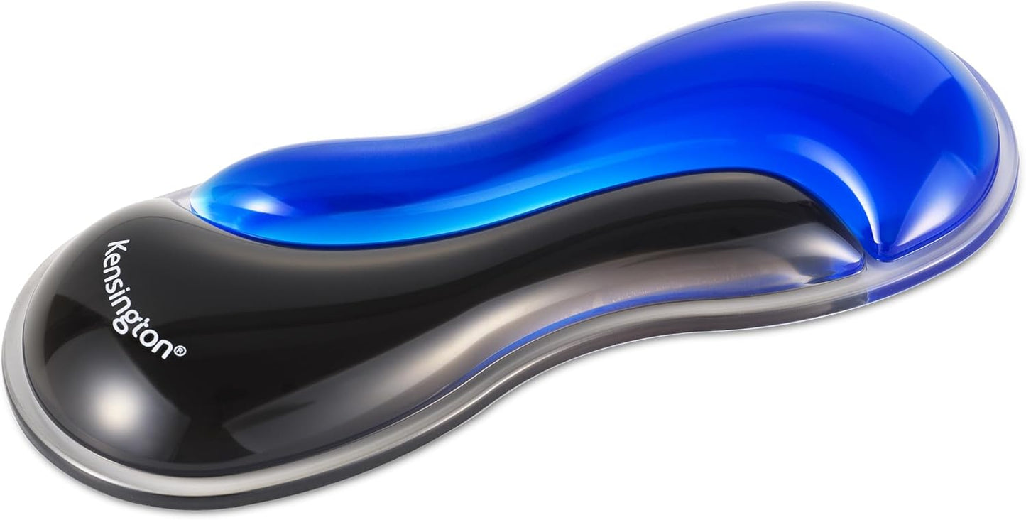 Kensington Slim Duo Gel Mouse Wrist Rest Support Cushion for Low Profile Mice & Trackballs, Ergonomic Mouse Wrist Support for Pain Relief, Comfortable Non-Skid Gel, Gray 7.56" x 2.83" x 0.87" K62438NA