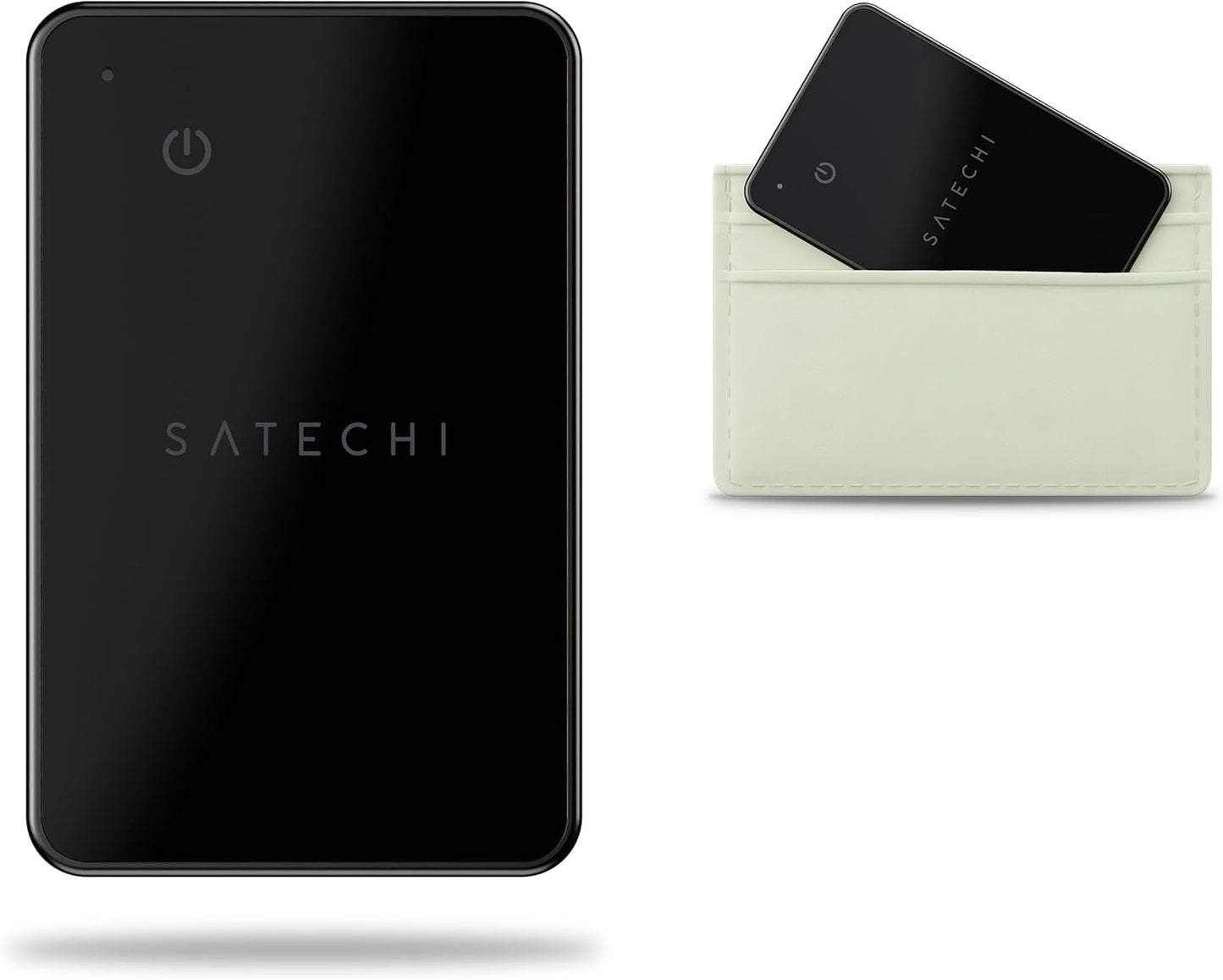 Satechi FindAll Wallet Card with Find My, Wallet Tracker Card with Left Behind Notification, Sound Alert and Wireless Charging, Works with iPhone, iPad, Mac – Black