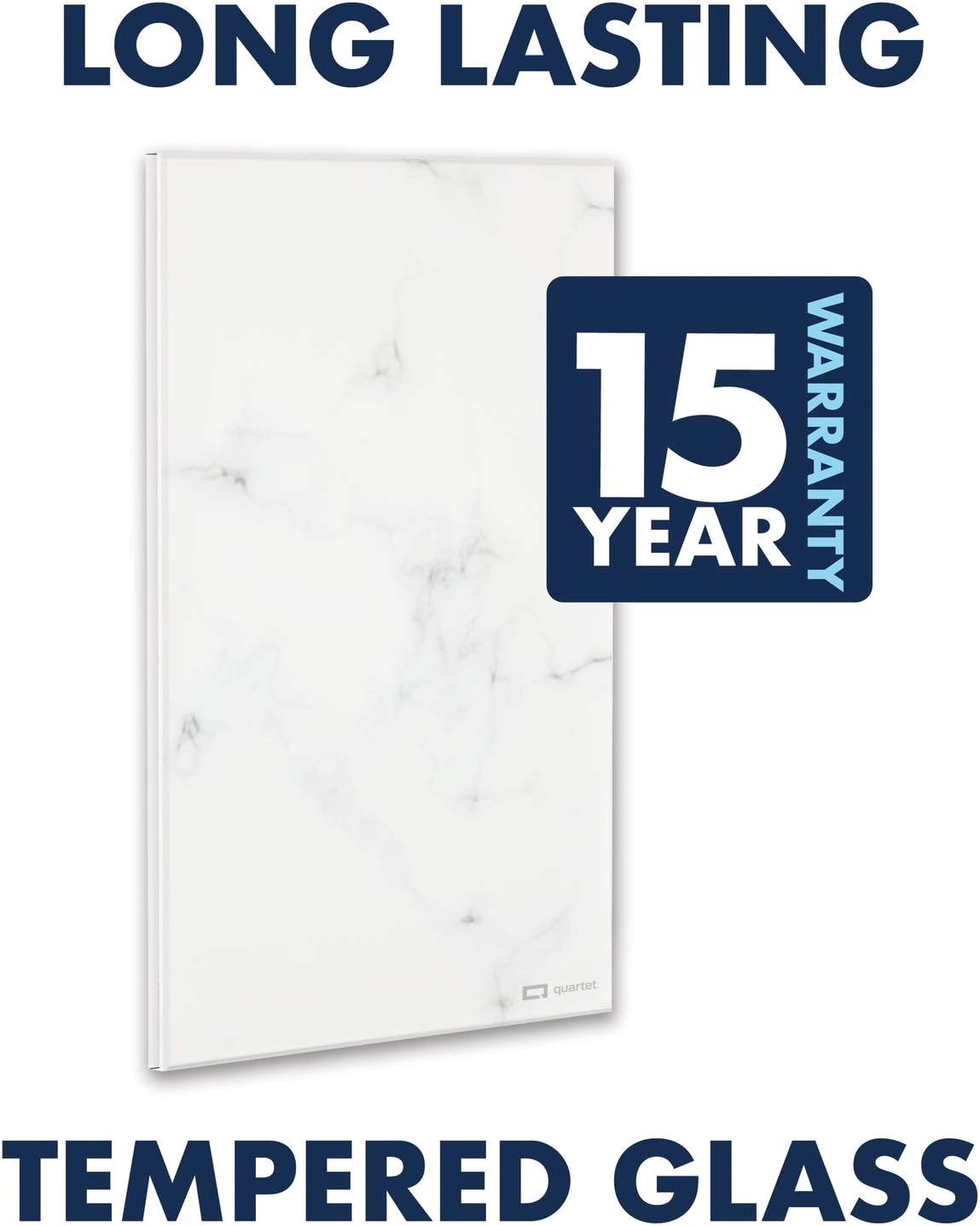 Quartet Glass Desktop Notepad, 9" x 6", Whiteboard, Dry Erase Surface, Dot/White, 2 Pack (GDP96D)