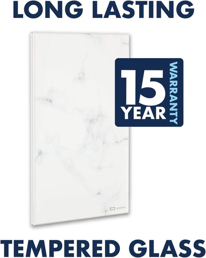 Quartet Glass Desktop Notepad, 9" x 6", Whiteboard, Dry Erase Surface, Dot/White, 2 Pack (GDP96D)
