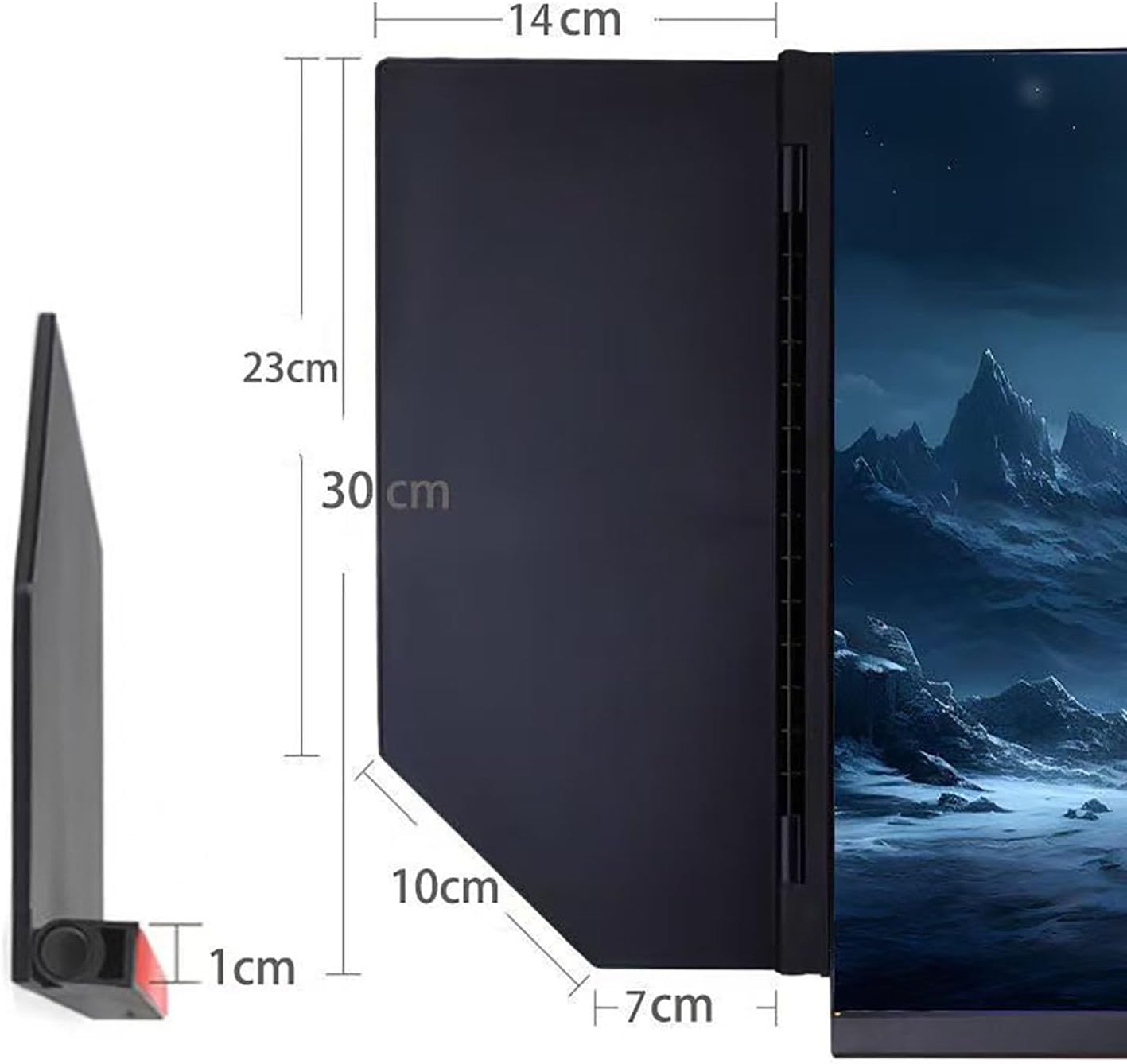 Monitor Hood Sunshade, 24-32 inch Universal Light Shield, Adjustable Monitor Hood, Black