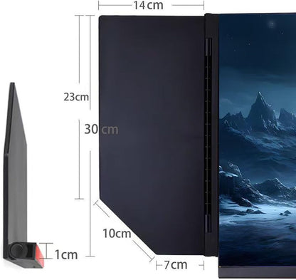 Monitor Hood Sunshade, 24-32 inch Universal Light Shield, Adjustable Monitor Hood, Black