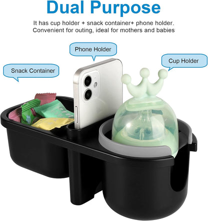 Accmor Stroller Cup Holder, Universal Cup Holder for Uppababy Nuna Doona Strollers, Bottle Drinks Holder for Wheelchair, Walker, Bike, Scooter