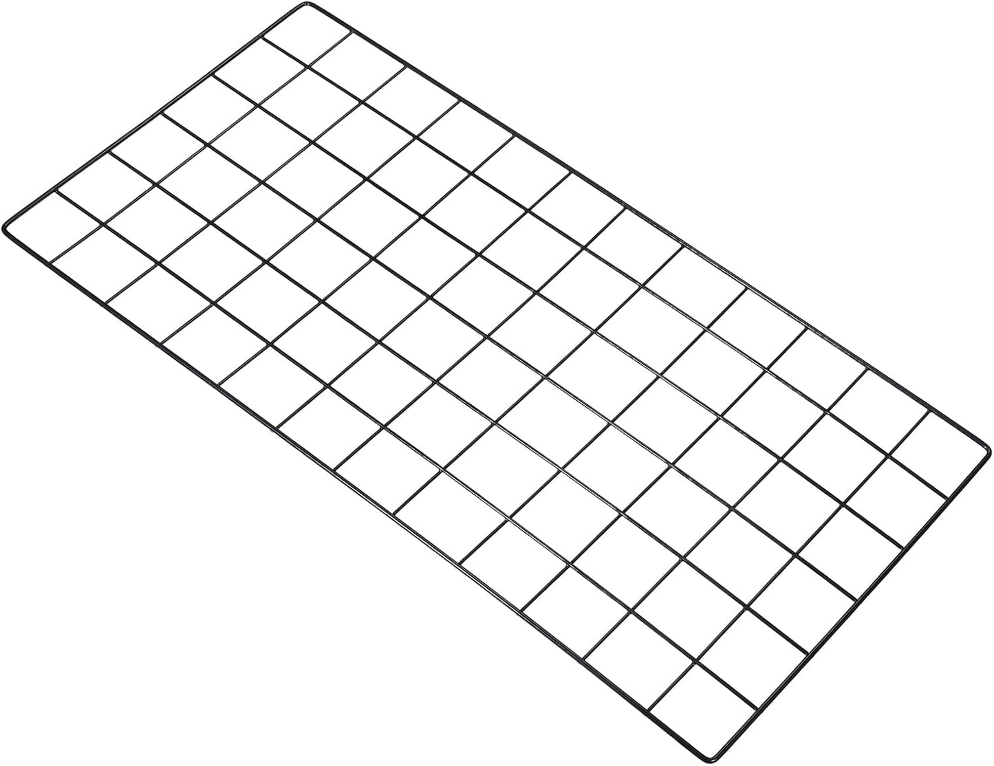 PATIKIL 16"x12" Wire Grid Panel, 1 Pack Wall Grid Decorative Panels Board Photo Pictures Display Decor Hanging Organizer for Home Office, Black