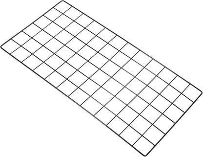PATIKIL 16"x12" Wire Grid Panel, 1 Pack Wall Grid Decorative Panels Board Photo Pictures Display Decor Hanging Organizer for Home Office, Black