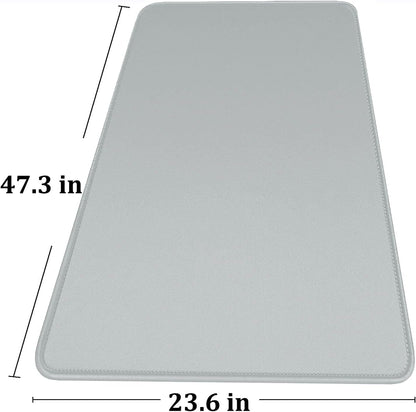 Large Extended Gaming Mouse Pad with Stitched Edges, (31.5X15.7In) Durable Non-Slip Natural Rubber Base, Waterproof Computer Keyboard Pad Mat for Esports Pros/Gamer/Desktop/Office/Home-Black