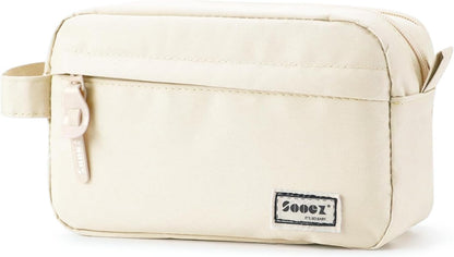 Sooez Original High Capacity Pencil Case, Big Pencil Bag Pouch Box Organizer Pen Case, Aesthetic Supply for Girls Adults, Portable Journaling Supplies with Easy Grip Handle & Loop, Mint Green
