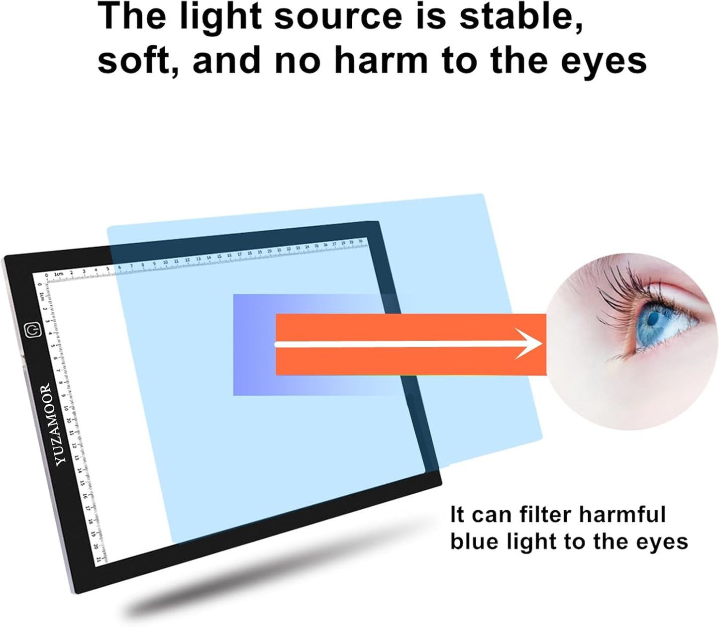A2 Extra Large Tracing LED Light Pad for Diamond Art, Sketching, Painting - Adjustable Brightness, Sketching, Tracing - USB Powered DIY Diamond Art Light Box - No mesh No dot