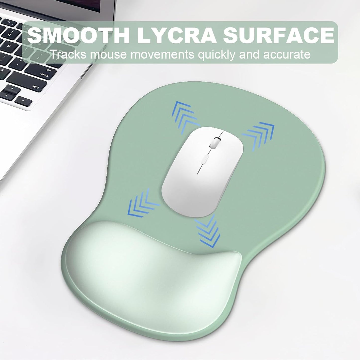 Ergonomic Mouse Pad with Wrist Rest and Keyboard Wrist Rest, Gel Mousepad and Wrist Rest for Computer Keyboard, Pain Relief, Non-Slip PU Base, Mouse Pad with Wrist Support for Gaming, Office, Brown