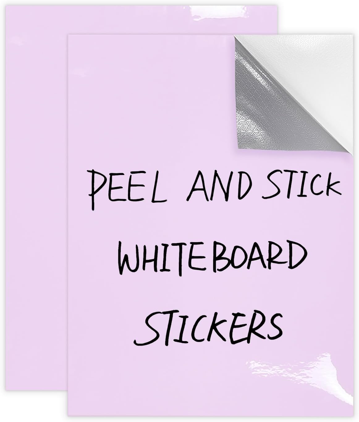 Dry Erase Board Sticker- Whiteboard Stickers-8.27''x11.69'' Removable Dry Erase Sheets- Fridge Dry Erase Paper for Wall/Desk/Refrigerator/Door/Locker/Home/Office/Classroom (White-2Pcs)