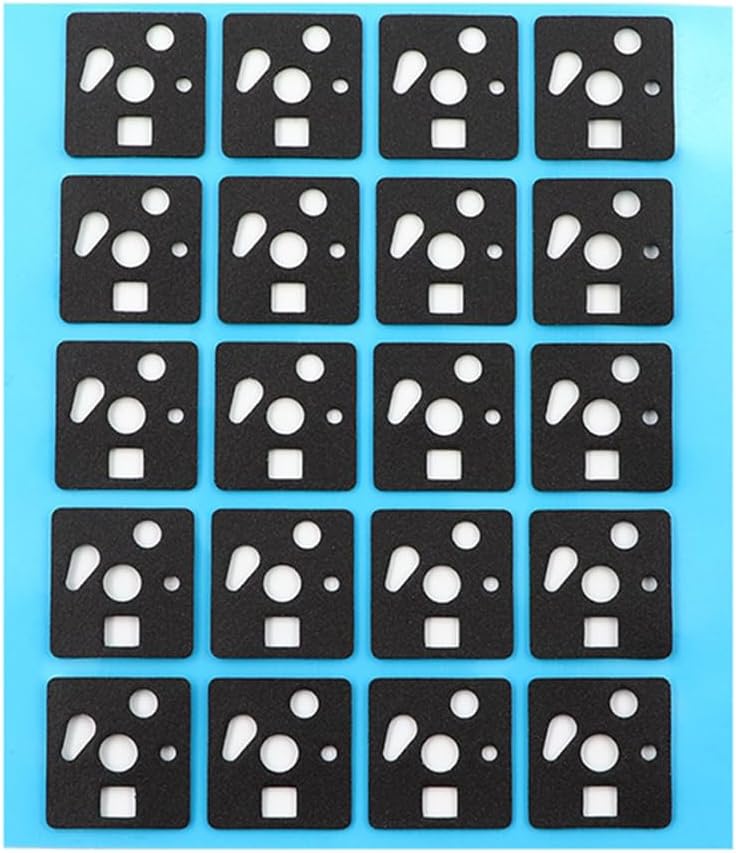 DUROCK Keyboard Switch Pads 0.5mm Poron Foam Swithes Pad Keyboard Switches Sound Dampeners for Hot Swap Mechanical Keyboards (Black, 120pcs)