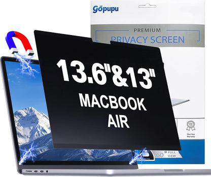 Magnetic 14 Inch Laptop Privacy Screen Filter 16:10 Removable Anti Glare Blue Light Anti-Peeping Screen Protector Laptop Privacy Shield Compatible with Chromebook HP Lenovo Thinkpad Dell Asus Samsung