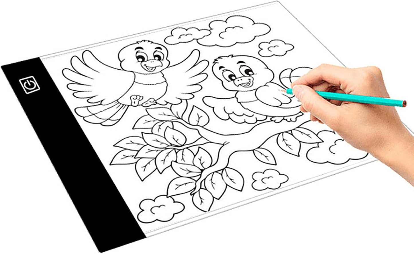 Art Tracing Light Box, A5 Size Chargeable Cordless Dimming Tracer Pad Board 3 Level Dimming Brightness Adjustable LED Light for Art Craft Sketching