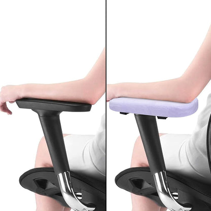 MOSISO Chair Armrest Pads (2 Pack), Memory Foam Home/Office Chair Arm Rest Covers Comfy Computer Gaming Elbow Cushion Removable Washable Elbow Support Forearm Pressure Relief, Black