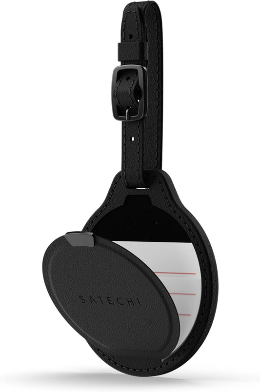 Satechi FindAll Smart Luggage Tag with Find My, TSA-Friendly, Airport Tracking, Left-Behind Alerts, Loud Audible Chime, Wireless Rechargeable, Works with iPhone, iPad, Mac – Desert Rose