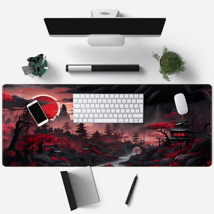 World Map Desk Mat Historical World Map Desk Pad Extra Large Computer Mouse Pad XL Black Topographic Mousepad Keyboard Pad for Desk Gaming Computer Laptop Office Non-Slip Desk Pad 31.5x11.8 in