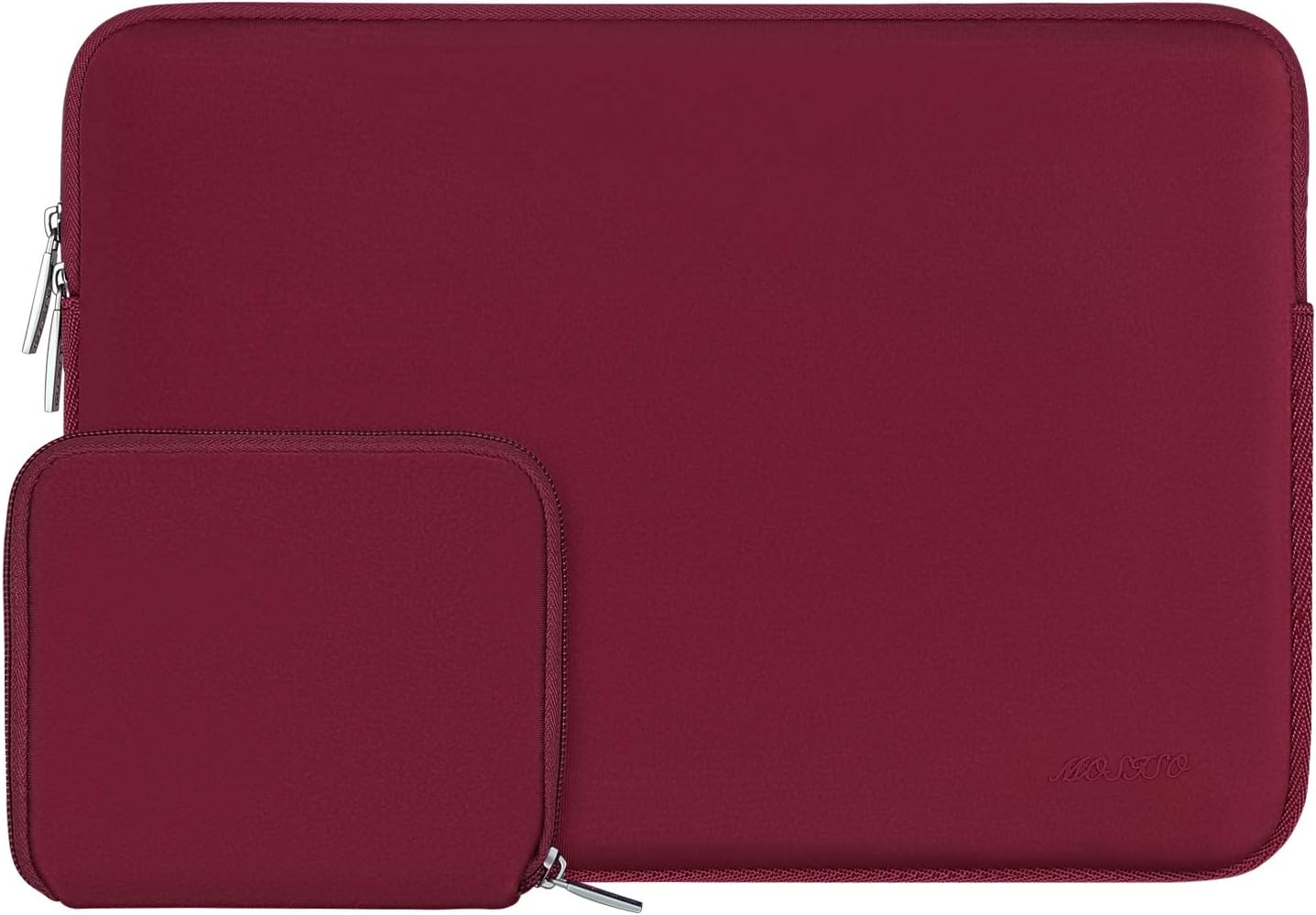 MOSISO Laptop Case 13.3 inch, 13-13.3 inch Laptop Sleeve Bag Compatible with MacBook Air/Pro 13/Pro 14 M5 M4 M3 M2 M1, HP Dell ASUS Lenovo, Neoprene Computer Sleeve Bag with Small Case, Baby Pink - Colors B