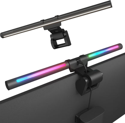 Monitor Light Bar, Fit for Curved/Flat Monitor, Eye-Care USB Reading LED Task Lamp with Touch Control, No Screen Glare Dimmable Desk Lamp Computer Monitor Light Bar for Screen Home Office