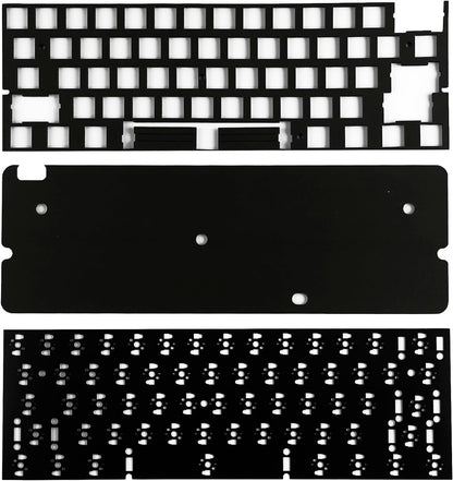 YMDK Keyboard Sound Dampening Foam 61 64 Layout 3-Piece Set Poron Silencer Pad Gasket Switches Dampener for Mechanical Keyboard