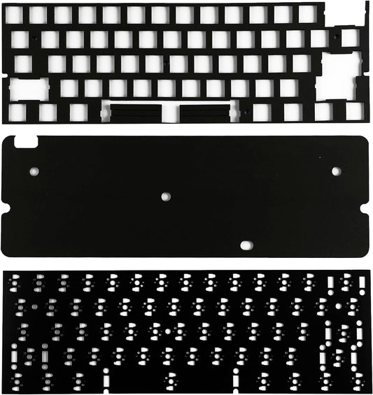 YMDK Keyboard Sound Dampening Foam 61 64 Layout 3-Piece Set Poron Silencer Pad Gasket Switches Dampener for Mechanical Keyboard