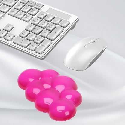 Gel Cloud Keyboard and Mouse Wrist Rest, Cute Wrist Support and Arm Support Keyboard Rest for Keyboard and Mouse Typing Pain Relief，Suitable for Office/Computer/Laptop/Gaming（White）