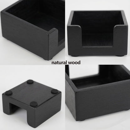 Acacia Wood Sticky Note Holder, Post It Note Dispenser for Office Desk Accessories, Self Stick Note Pad Holder, Memo Pad Holder Dispenser Organizer for School Office Desk Supplies, Brown