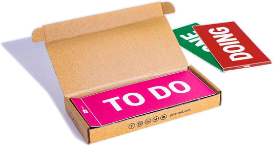 PATboard Scrum Board and Kanban Board COLUMNcards Magnetic - Set of 3 Column Cards (to DO, Doing, Done)