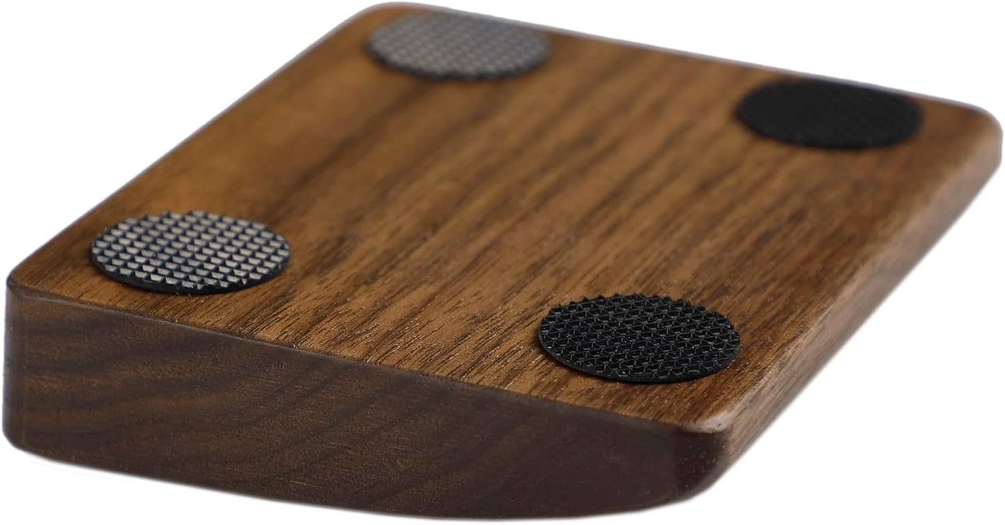 2 pcs Mini Wood Wrist Rest Portable Movable Solid Wooden Walnut Beech for Most Mechanical Keyboard Numpad Sp64