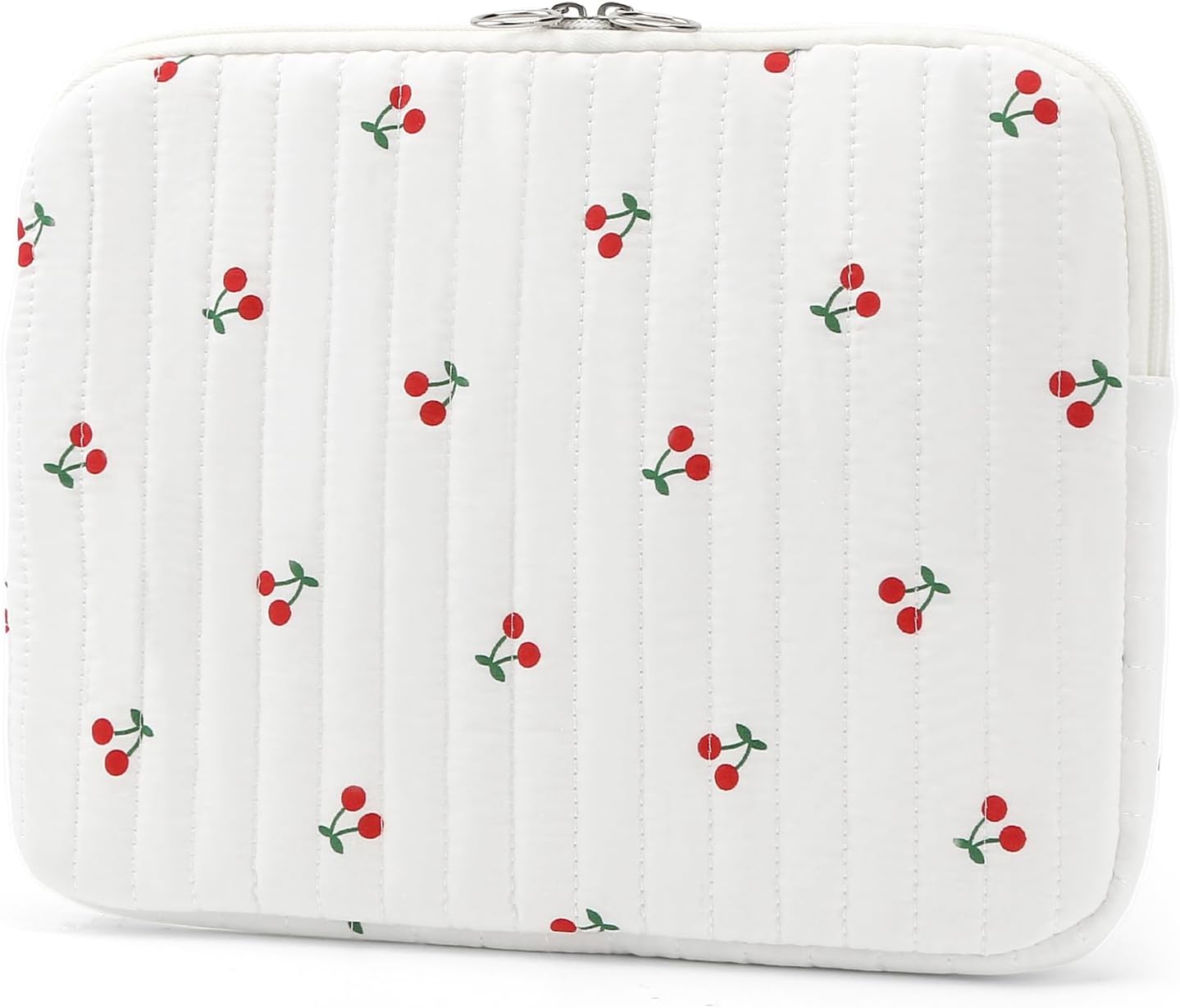Puffy Laptop Sleeve 13 Inch Cute Quilted Laptop Protective Case Padded Floral Computer Sleeve for MacBook (A-Blue, 13 Inch)