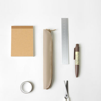 Pencil Case Durable Pencil Pouch for Pens School Featuring Oxford Lap Design (Khaki,Oxford)