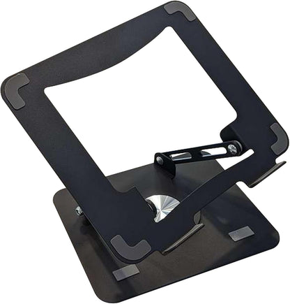 Uncaged Ergonomics Swivel Laptop Stand for Desk, Adjustable Computer iPad Stand for Desk w/ 360 Rotation, Portable Laptop Holder for Home Office Ergonomic Supplies