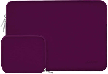 MOSISO Laptop Case 13.3 inch, 13-13.3 inch Laptop Sleeve Bag Compatible with MacBook Air/Pro 13/Pro 14 M5 M4 M3 M2 M1, HP Dell ASUS Lenovo, Neoprene Computer Sleeve Bag with Small Case, Baby Pink - Colors B