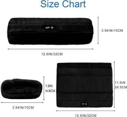 SPRING SEAON Wheelchair Armrest Covers 2 Pack Soft Memory Foam Wheelchair armrest Pads Wicking Washable for Office Transport Chair (Black)