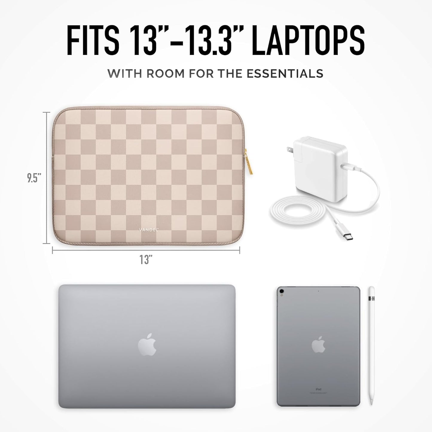 Vandel Slim MacBook Pro 16 Inch Laptop Sleeve, 15.6-16 inch Laptop Case, Protective MacBook Case Sleeve, Dell XPS 16 Cover 15.6 in, HP 15-fc, Lenovo IdeaPad 15, Mac Book Pouch, Computer Carrying Bag