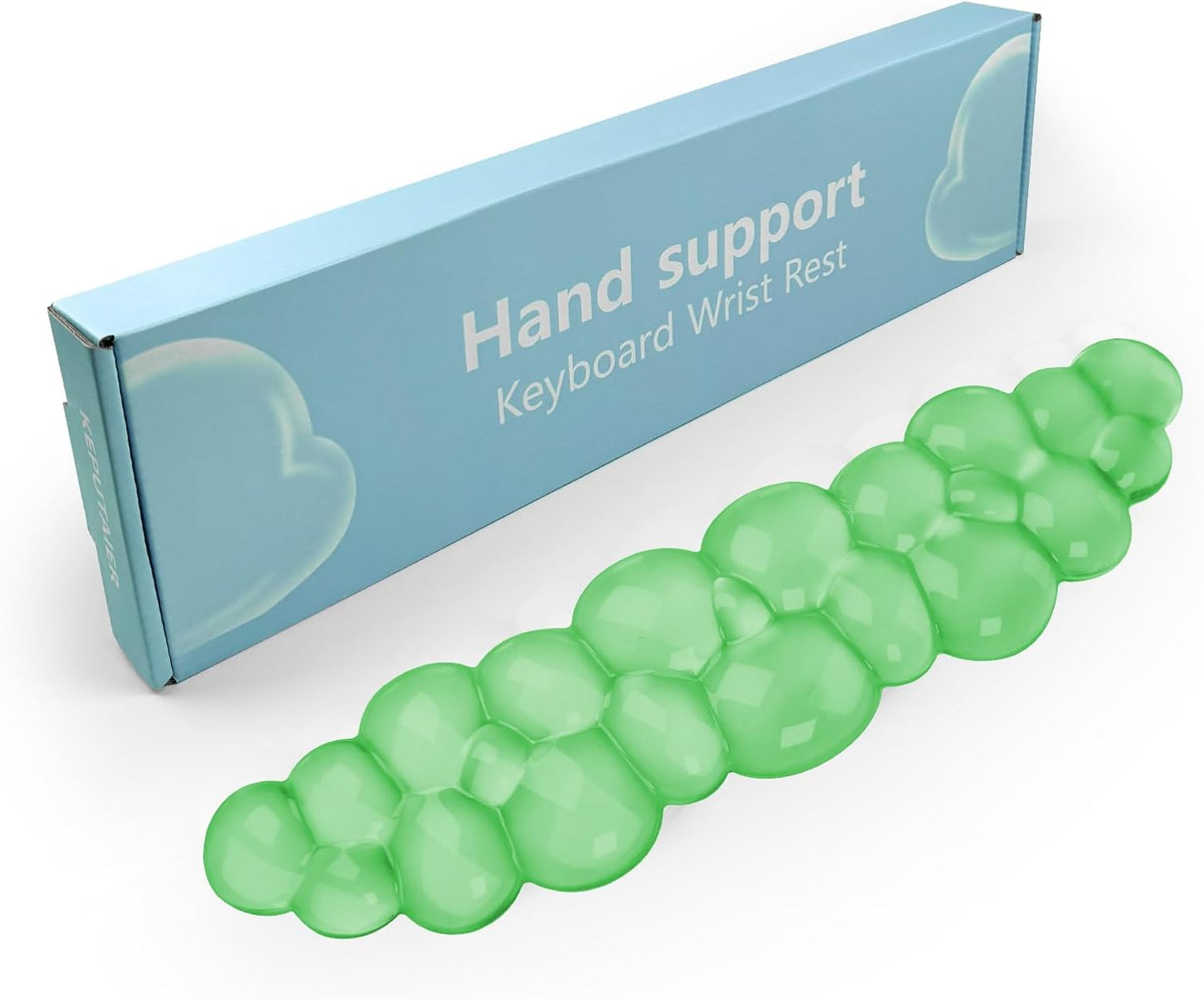 Gel Cloud Keyboard and Mouse Wrist Rest, Cute Wrist Support and Arm Support Keyboard Rest for Keyboard and Mouse Typing Pain Relief，Suitable for Office/Computer/Laptop/Gaming（White）