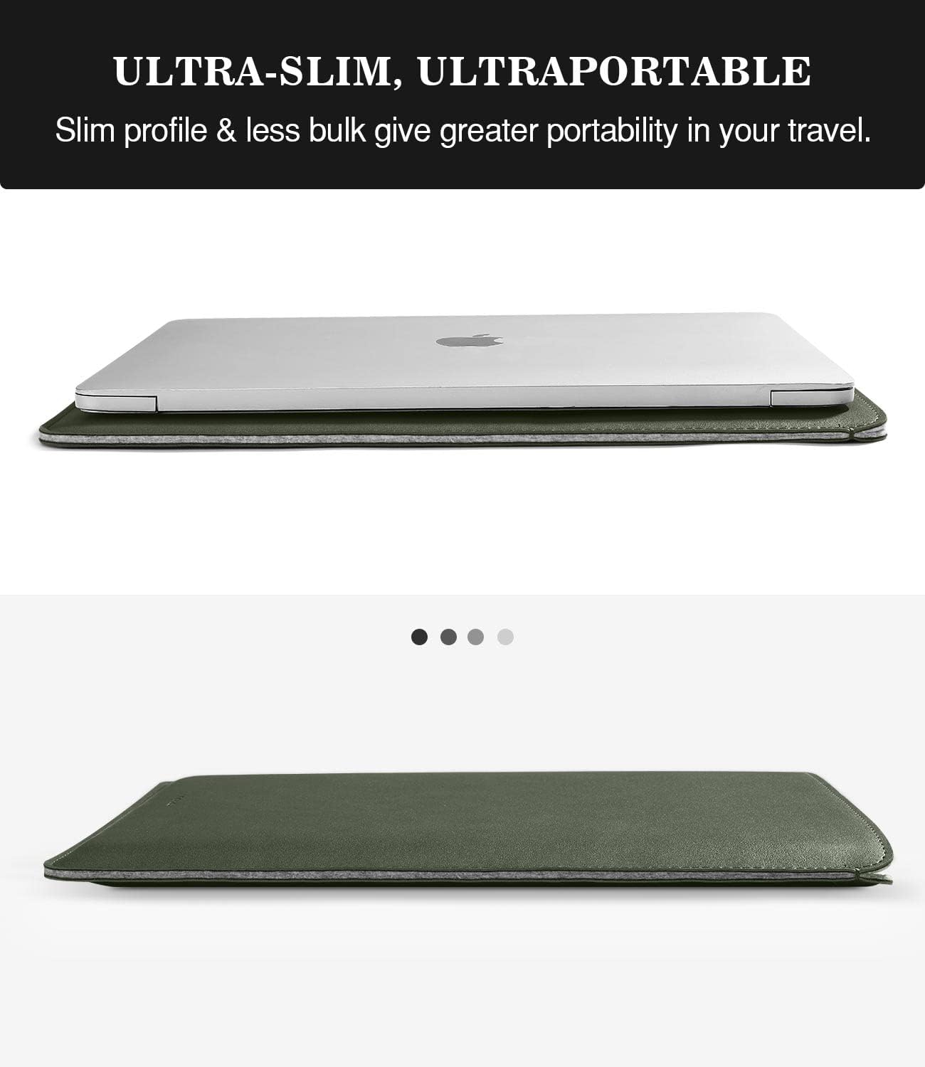 MoKo 9-11 Inch Tablet Sleeve, PU Leather Briefcase Slim Stylish Case Fits New 11-inch iPad Air M4 2026/iPad Pro M5, Air 5/4th 10.9, 10th Gen 10.9, 9/8. Gen 10.2, Tab S8/S9 11, Midnight Green