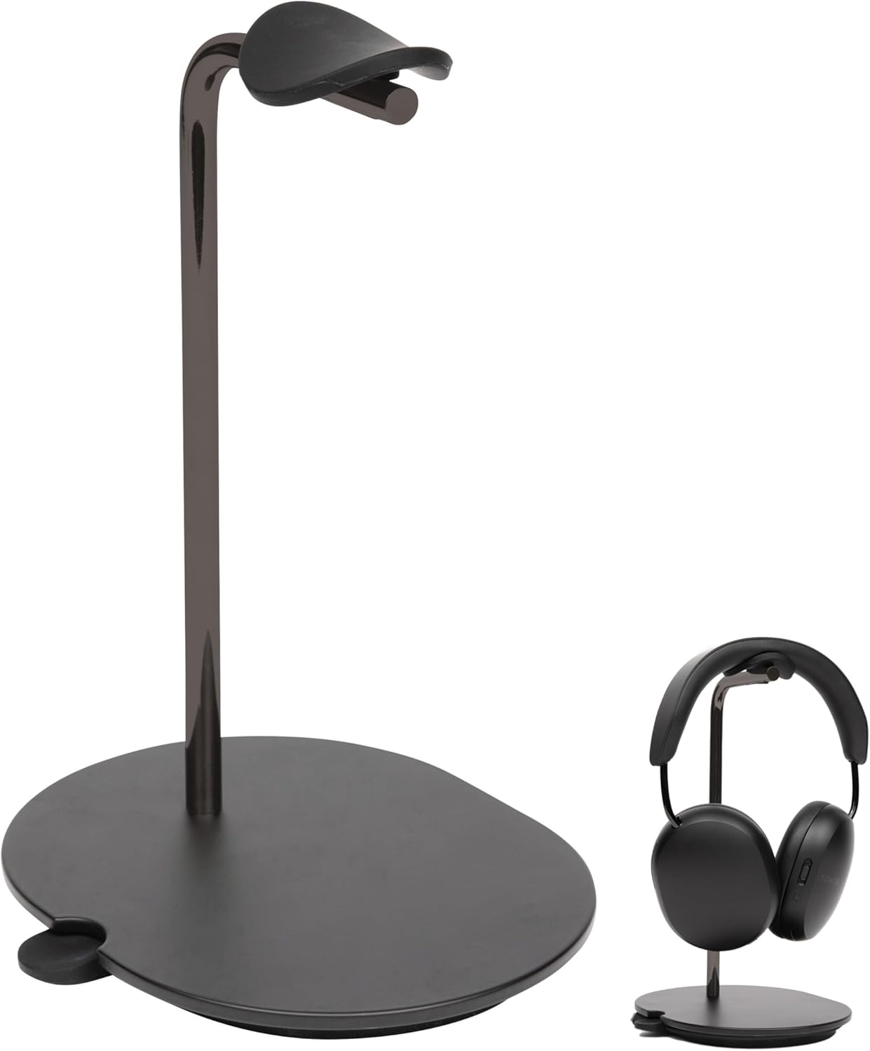 Sanus Sonos Ace Headphones Stand - Premium Stand w/Silicone Cradle Prevents Creasing & Built-in Cable Management w/Magnetic Clip for Fast Charging - Tool-Free Setup - Black Sonos Headphones Holder