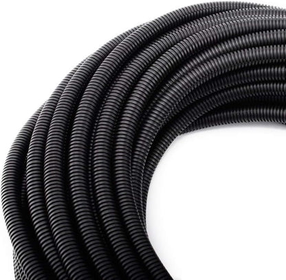 ZhiYo 100 FT 1/4” Wire Loom Split Tubing Auto Wire Conduit Flexible Cover