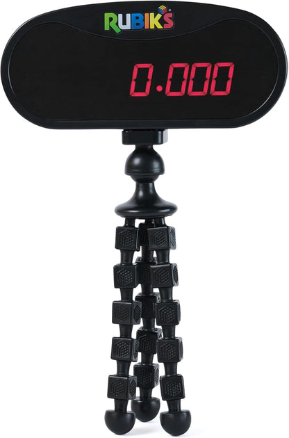 Rubik’s Cube, Timer Stand, Clear Display Device for WCA Speedcubers, Track Your Time to Solve Brain Teaser Puzzle for Adults, Problem-Solving Brain Teaser Fidget Toy for Kids, Ages 8 & Up