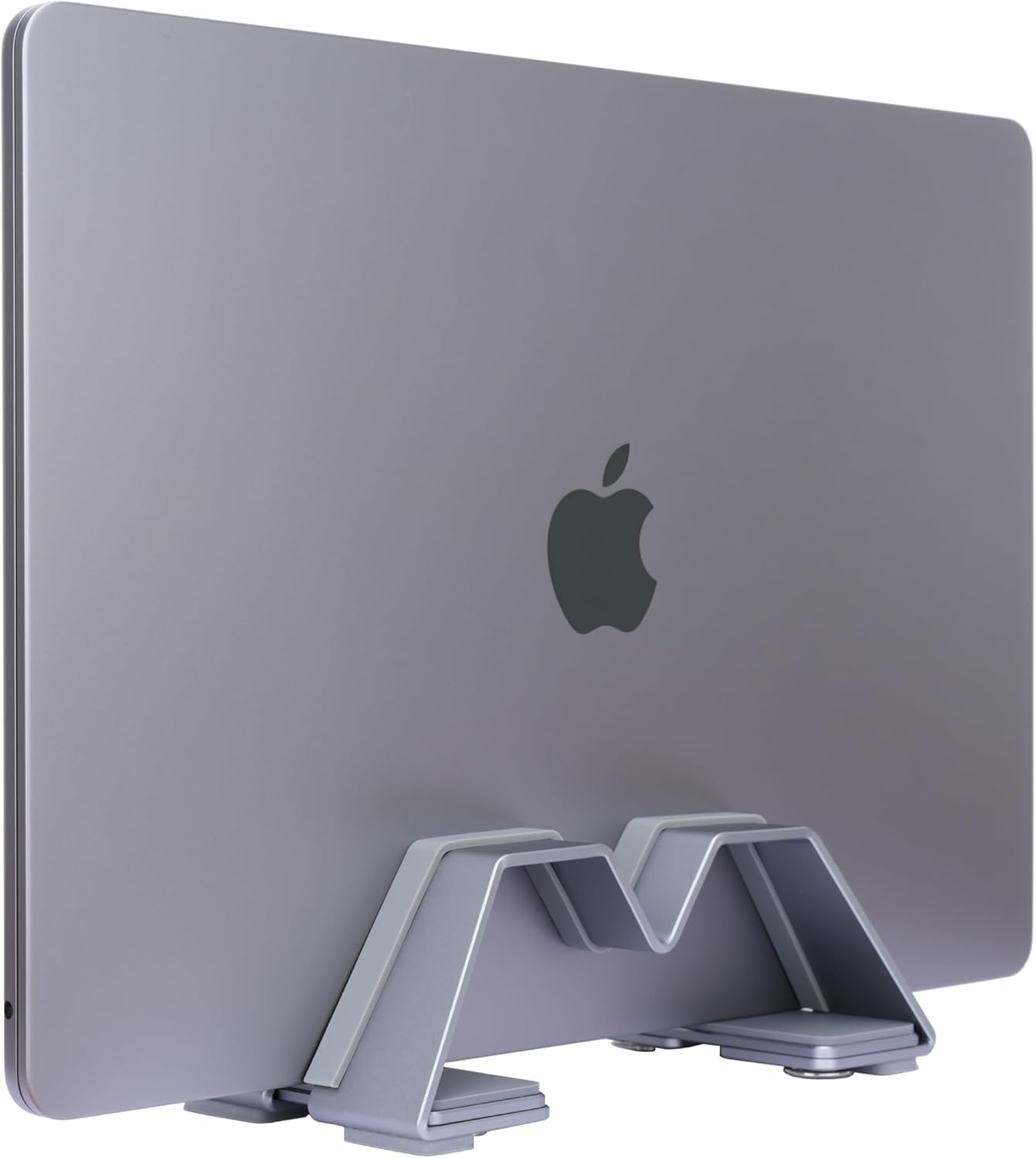 Adjustable Dual Vertical Laptop Stand - Supports 2 Devices Holder, Fit for All Laptops(10-30mm Thickness) - Fashion Design, Adjustable Width, Anti-Slip & Scratch-Resistant, Patented Design