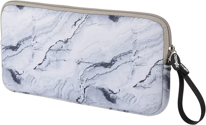 Neoprene Carrying Keyboard Sleeve Case Bag Protection Pouch Compatible with Magic Keyboard 1 & 2, Wireless Keyboard, Magic Mouse, Magic Trackpad and Wireless Trackpad (White Marble Pattern) …