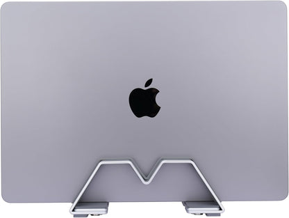 Adjustable Dual Vertical Laptop Stand - Supports 2 Devices Holder, Fit for All Laptops(10-30mm Thickness) - Fashion Design, Adjustable Width, Anti-Slip & Scratch-Resistant, Patented Design