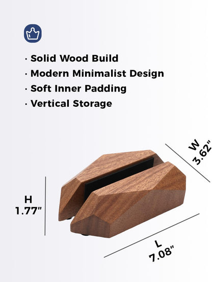 Dual Laptop Holder Adjustable Vertical Laptop Stand, 2 Slots MacBook Stand Wood,Wooden Laptop Stand,Vertical Laptop Holder for Desk, Widen Dock Fits All MacBook/Surface pro