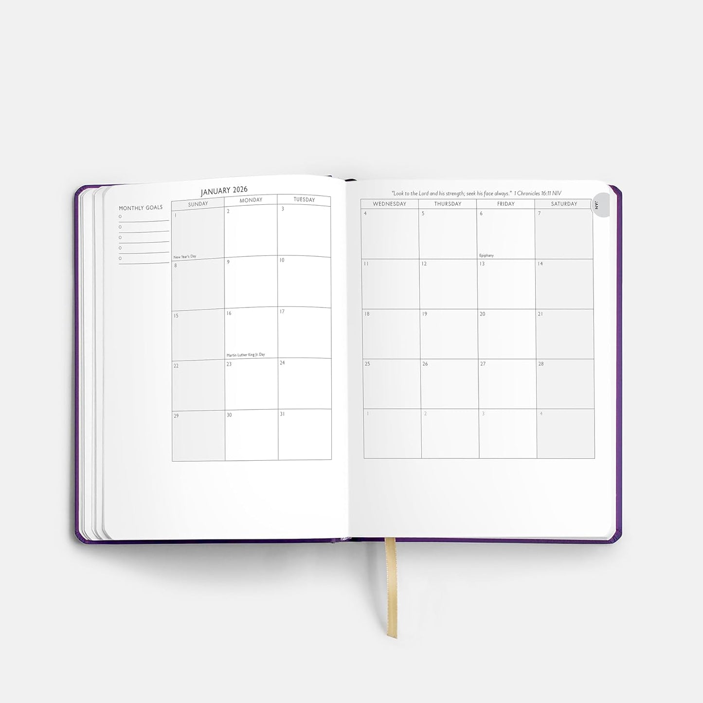 Christian Planner 2026 Daily Planner - Faith Based Monthly and Weekly Planner, Vision Board, and Habit Tracker - 2026 Calendar, Personal Organizer and Devotional Journal (Hardcover, Pine)